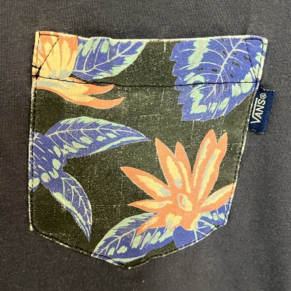 Men's Vans T-shirt, size small, navy blue - Picture 3 of 6